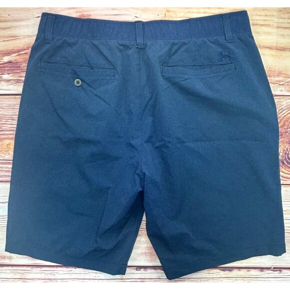 Under Armour Mens Navy Blue Loose Fit Shorts 36 - Picture 2 of 5